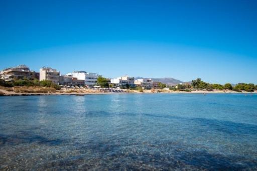 Lavish & Spacious Apt With Stunning Seaview, 10 Min Ath Airport Artemida  Bagian luar foto